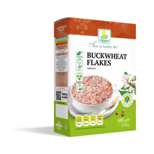 Instant buckwheat flakes